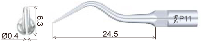 Размеры наконечника для скалера